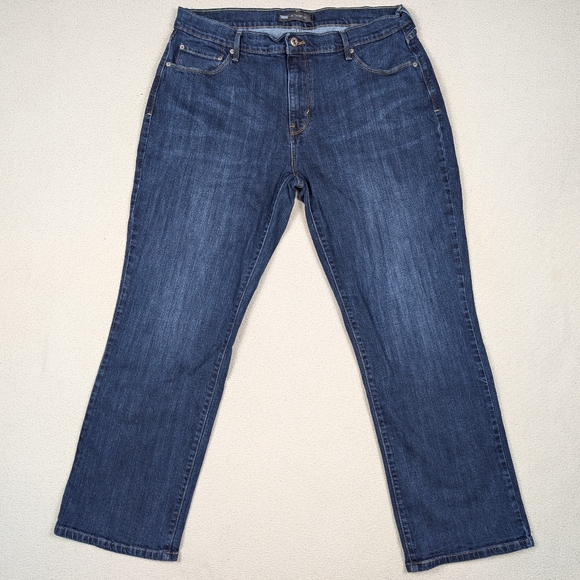 Women's Levi's 505 Straight Leg Stretch Jeans Medium Wash Size 16 35x28.5 - Picture 2 of 16